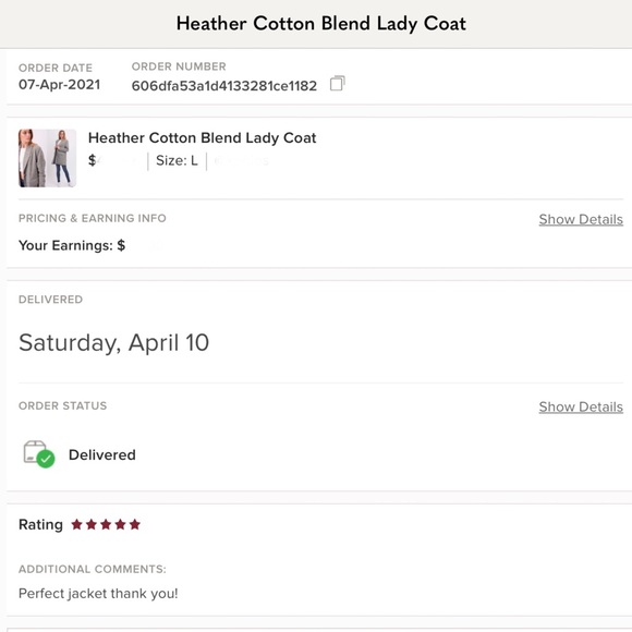 Heather Cotton Blend Lady Coat - Picture 3 of 10